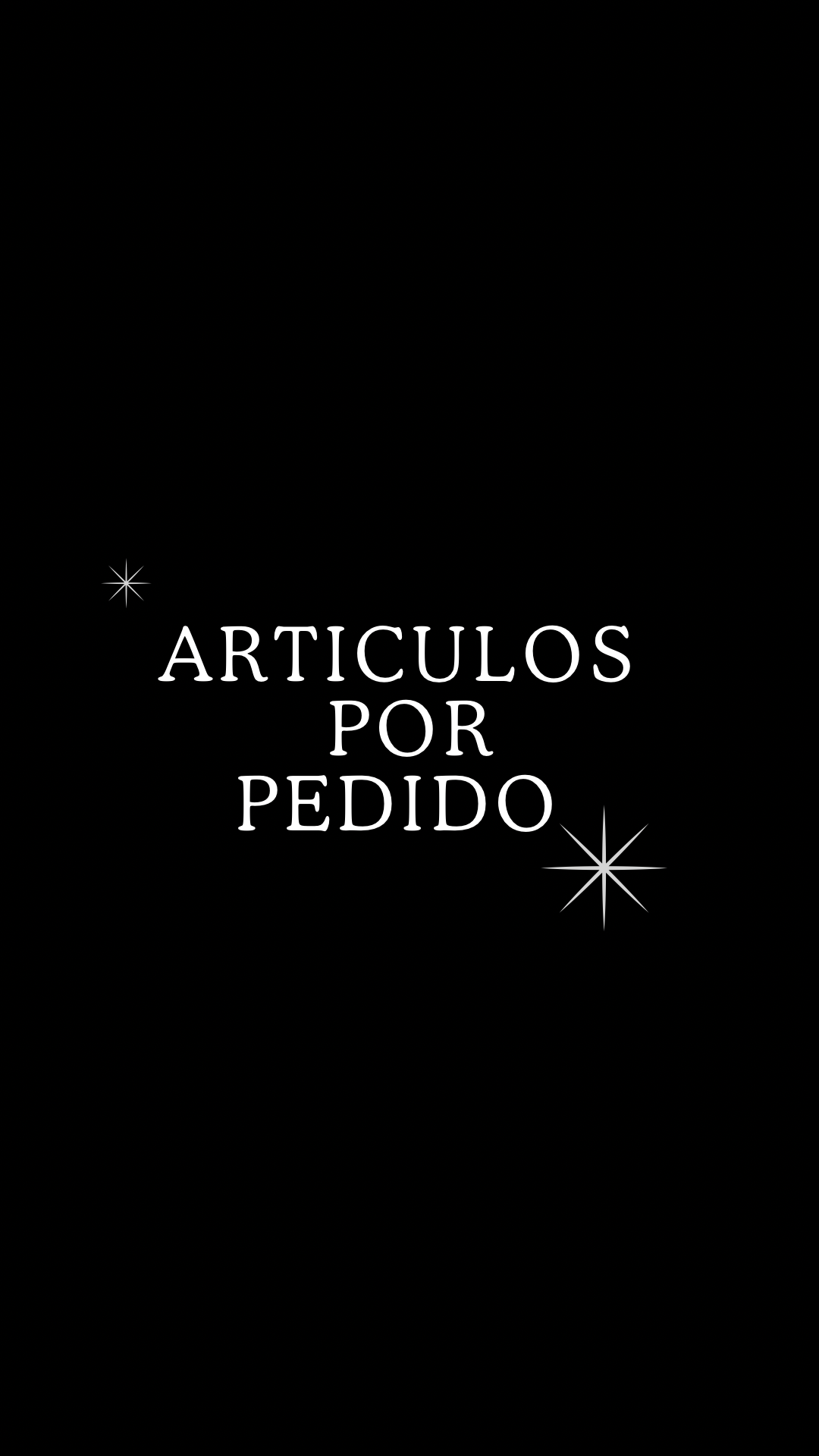 Artículos por pedido