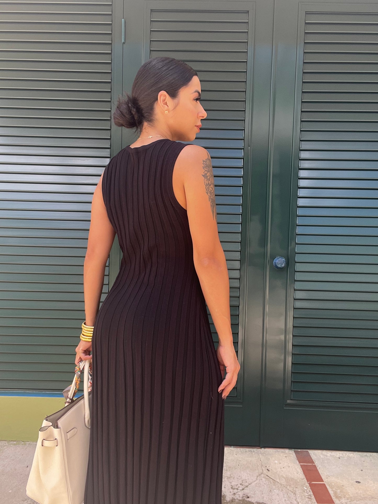 Black Rib Dress