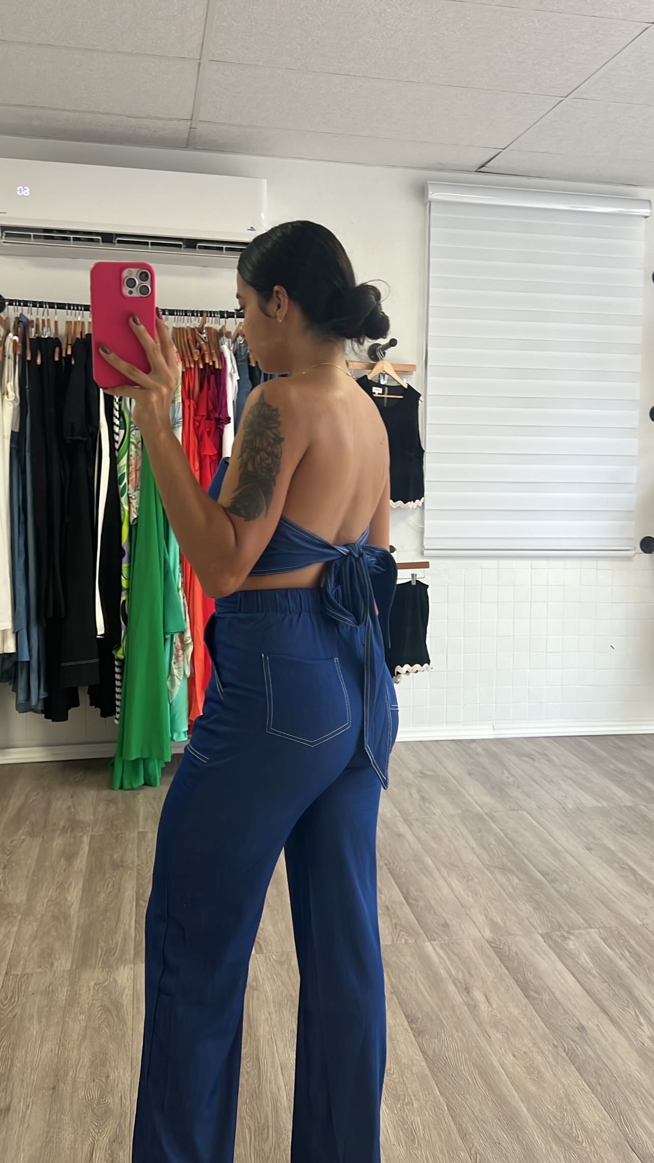 Denim Tube jumpsuit