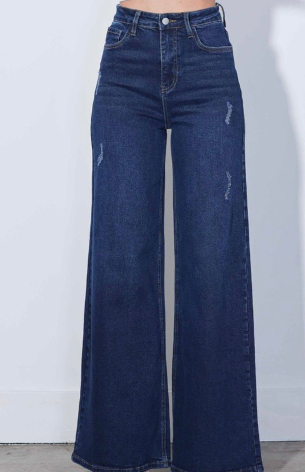 Wide Leg Vibrant Denim