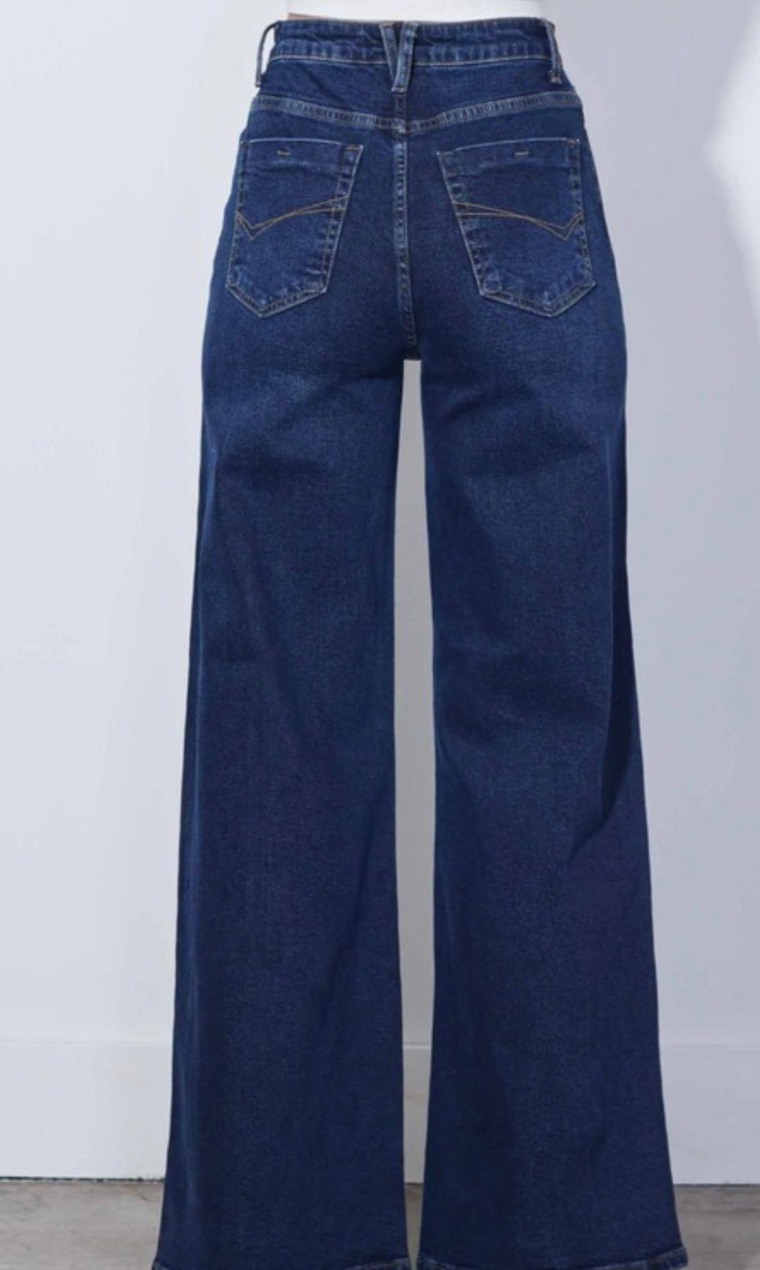 Wide Leg Vibrant Denim