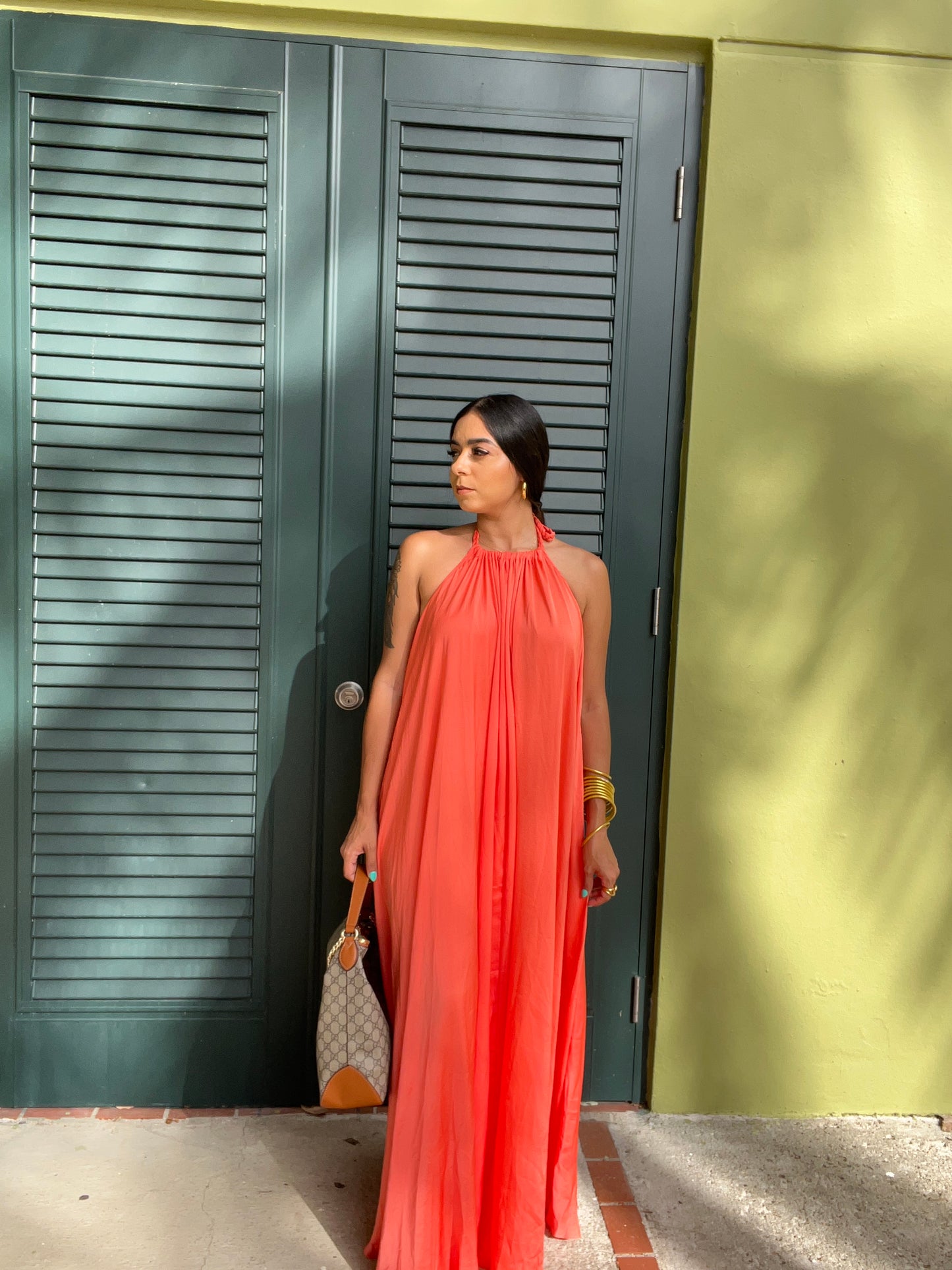 Coral Maxi Dress