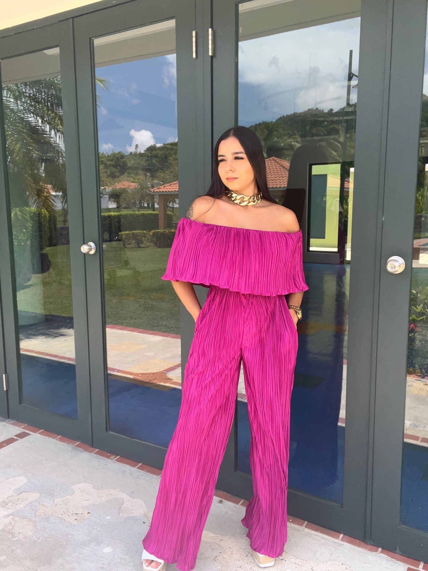 Plissed Jumpsuit