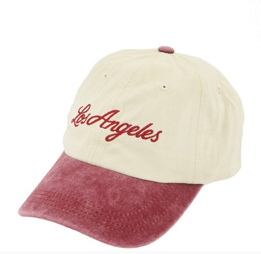 LA Burgundy Cap