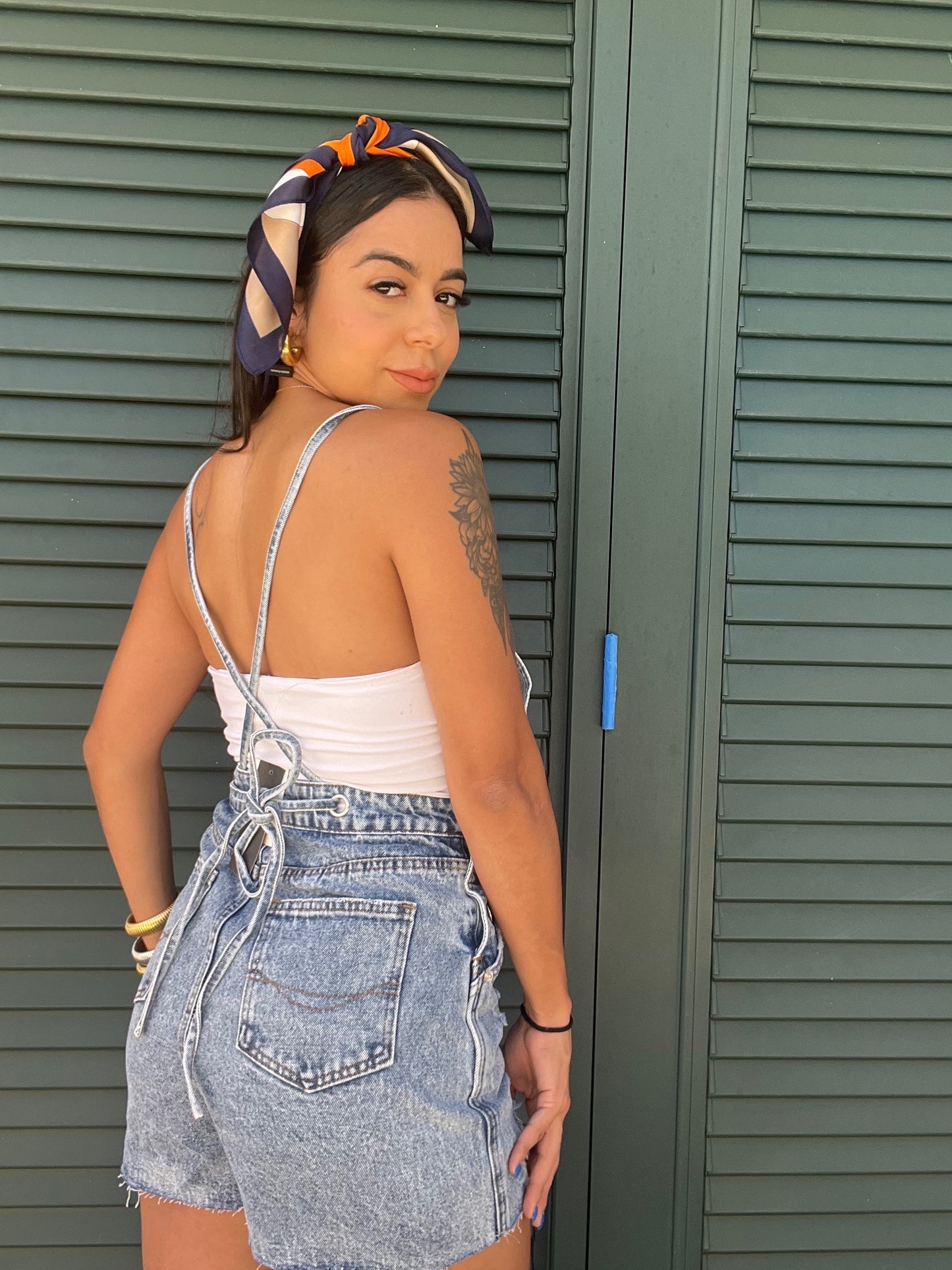 Denim Romper