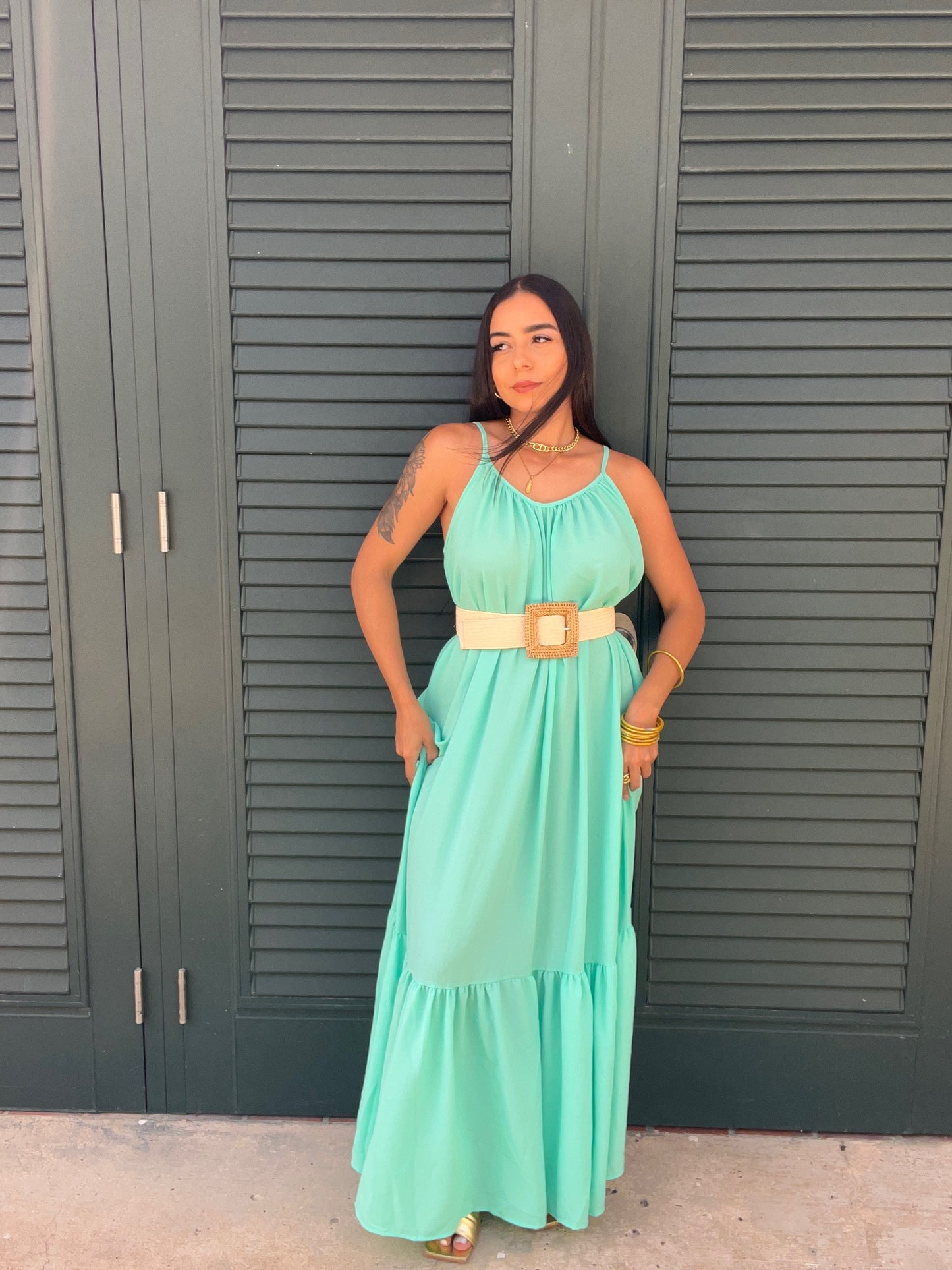 Sky Blue Maxi Dress