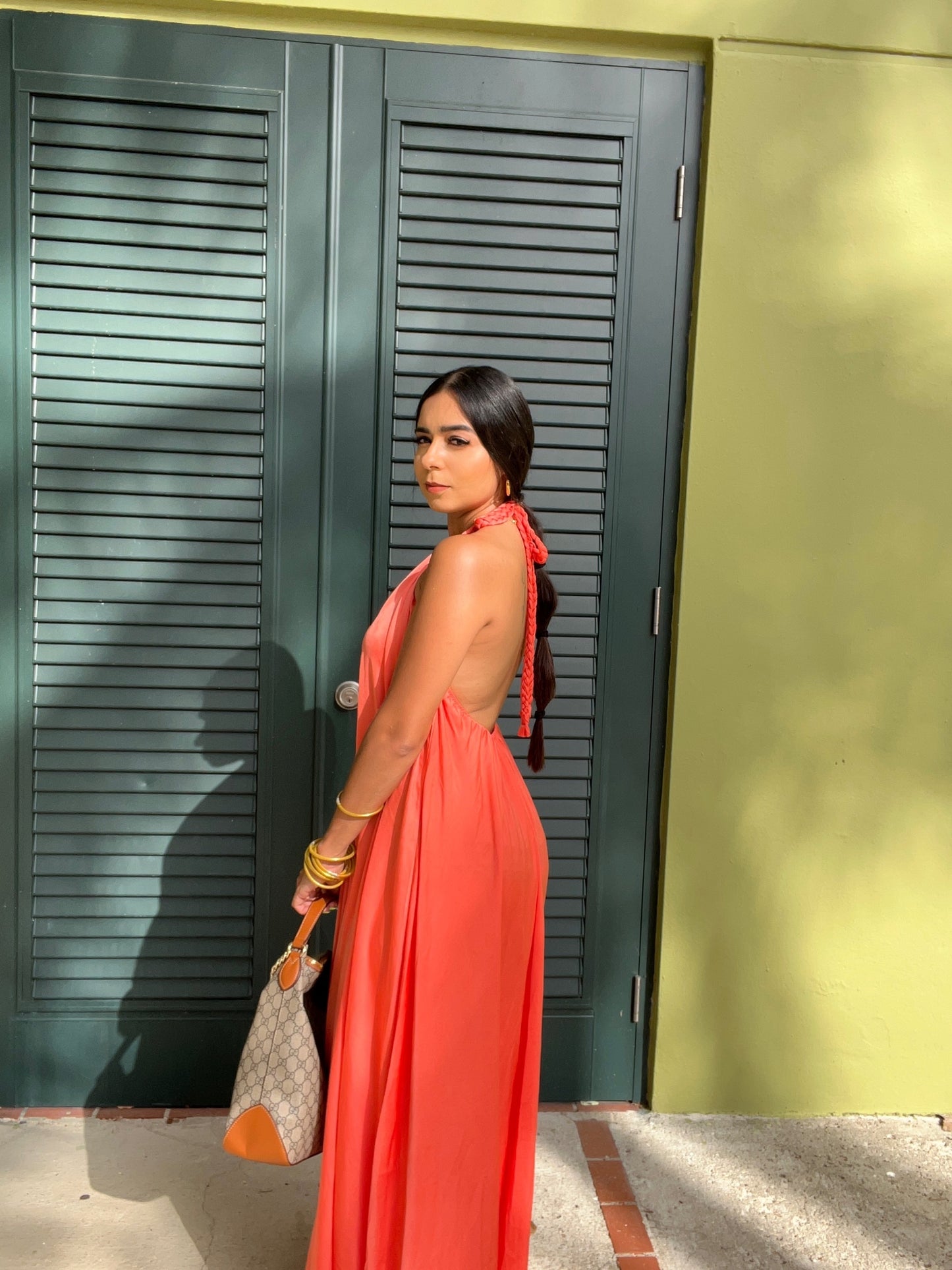 Coral Maxi Dress