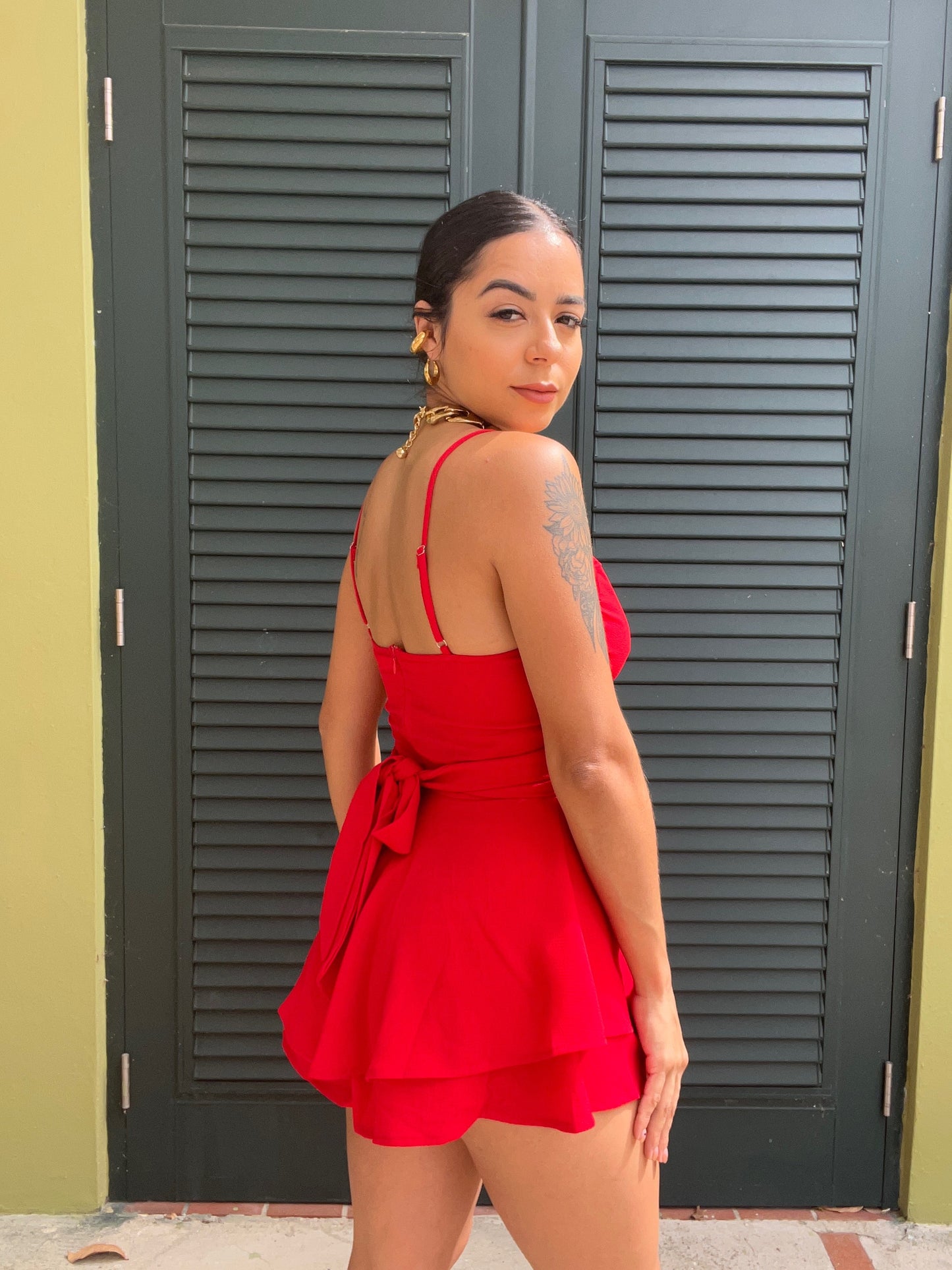 Valentine Red Romper